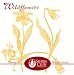 Pomegranate Wildflowers Square Embossed Boxed Note Card Set (Pack of 2)