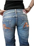 Evisu - NWT $285+ Evisu EU-ED Low Rise Jeans ITALY Ladies 28