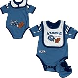 Reebok Seattle Seahawks Newborn Creeper/Bib/Bootie Set