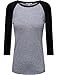 FPT Womens 3/4 Sleeve Jersey Raglan Top