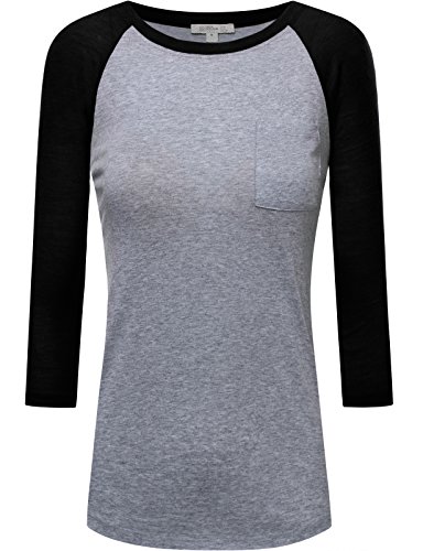 FPT Womens 3/4 Sleeve Jersey Raglan Top