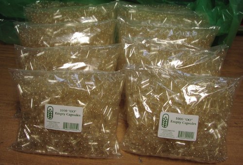 Capsule Connection 10,000 Bulk Wholesale Empty Gelatin Capsules, 