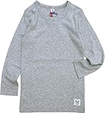 【KUT】コットンフライス長袖Tシャツ キッズ 男の子 女の子 ボーダー 無地 韓国子供服のマリンキャッスル100cm110cm120cm130cm 130cm グレー