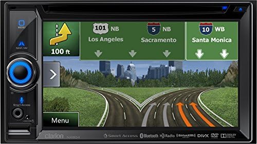 Clarion Corporation of America NX604 2-DIN DVD Multimedia Smart Access Receiver with Built-In Navigation (Discontinued by Manufacturer)