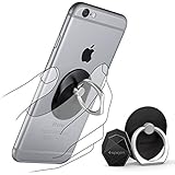 Phone Grip, Spigen&reg; [Style Ring] Car Mount Holder [Never Drop Your Phone] Ring Grip/ Stand Holder/Kickstand for iPhone SE/6s/6/6s Plus/6 Plus/Galaxy S7/Galaxy S7 Edge/LG G5 & More-Black(SGP11845)