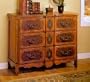 Two Tone Console Cabinet With Three Drawers