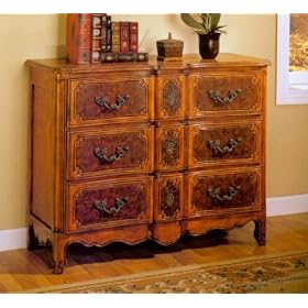 Two Tone Console Cabinet With Three Drawers by 