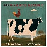 Warren Kimble Folk Art Animals by Warren Kimble 2008 Lang Small Wall Calendar