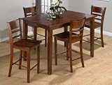 Bailey Brown Finished Square Dining Set