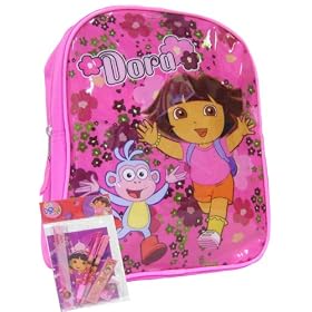 Dora & Boots Toddler Backpack + Stationery Set