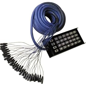 AV Link 49' 24-Channel 4-Return Stage Snake, 15 Meters by 