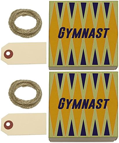 Gymnast For the Love of Gymnastics Kraft Gift Boxes Set of 2