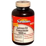 Sundown Salmon Oil Concentrate, 1000 mg, 120 Softgels (Pack of 2)