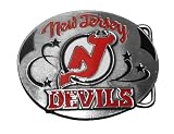 New Jersey Devils NHL Hockey Belt Buckle Ice