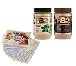 PB2 Powdered Peanut Butter and PB2 Powdered Cocoa Peanut Butter - 85% Less Fat and Calories - 6.5 Oz Each - 2 Pack - Includes Free Bonus PB2 Recipe Cards