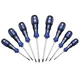 Wiha 45595 Screwdriver Sets, Torx, Cushion Grip, Precision Black Tip, T8 to T30, 8 Piece [並行輸入品]
