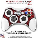 Carbon Fiber Red Skin by WraptorSkinz TM fits XBOX 360 Wireless Controller (CONTROLLER NOT INCLUDED)