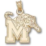 Univ Of Memphis M Tiger 5/8 Pendant (10kt)
