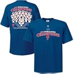 Majestic Philadelphia Phillies 2008 World Series Champions Royal Blue Champs Jersey Roster T-shirt