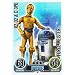 Star Wars Force Attax Einzelkarte 183 R2-D2 & C-3PO Droide Foce Meister deutsch