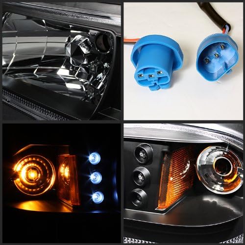 Rxmotoring 1992 Ford Mustang Head Light + 8 Led Bumper Foglight