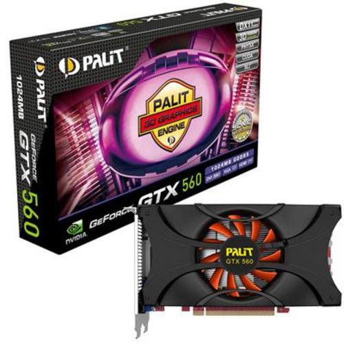 Palit GF GTX 560 Sonic Grafikkarte (PCI-e, 1GB GDDR5 Speicher, VGA, DVI, HDMI, 1 GPU) Preisvergleich