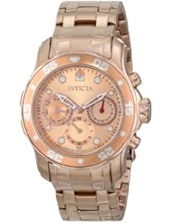 Invicta Womens 15037 Pro Diver Analog Display Swiss Quartz Rose Gold Watch
