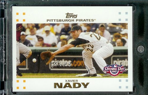 2007 Topps Opening Day #157 Xavier Nady Pittsburgh Pirates - Mint Condition - Shipped in Protective Display Case !