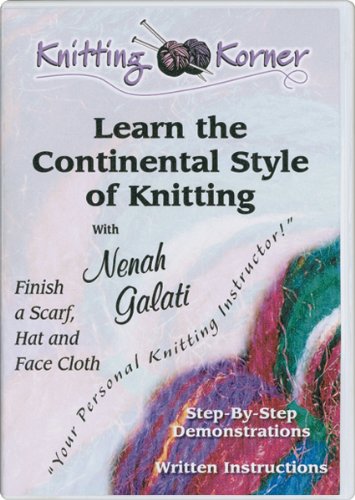 American Crafts Knitting Korner Learn The Continental Style of Knitting DVD