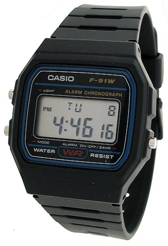 Casio Men's Black Digital Quartz Watch #F91W-1