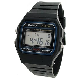 Click here to buy Casio Mens Black Digital Quartz Watch #F91W-1 by Casio.