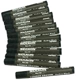 Lumber Crayon - Permanent, Carbon Black, Dozen(sold in packs of 3)