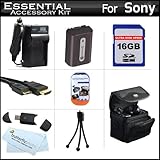 16GB Accessories Kit For Sony Cyber-Shot DSC-HX100V Digital Camera Includes ....