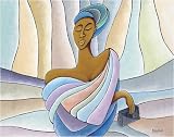 Acceptance by Nathaniel Barnes. Art Print On Canvas.. 32 inches width by 25 inches height. Art Print On Canvas.