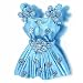 Jewelry : Gorgeous Blue Studded Dress Pin Brooch