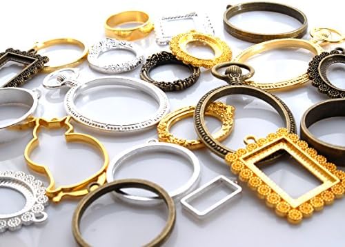 Resin frame empty frame [22 pieces] UV resin parts lucky bag gold silver antique for assorted bags homebrew