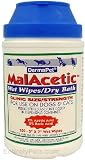 Pet Supplies : DERMAPET MALACETIC WET WIPES/DRY BATH (100 Wipes 5 x 7)