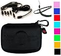 3n1 Assorted Color Cube Carring Case for Garmin N&uuml;vi 760 4.3-inch Widescree 4.3 Garmin Nuvi 885t 880 855 785t 765t 755t 780 770 760 750 + Car Charger for your Garmin Nuvi + Wisdom*Courage Neckstrap