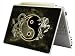 Bundle Monster Laptop Notebook Skin Sticker Cover Art Decal - 12" 14" 15" - Fit HP Dell Asus Compaq - Ying Yang Dragon Tiger