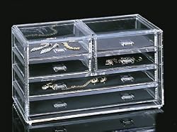 Acrylic Deluxe 6-Drawer Jewelry Chest