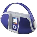 iLive Portable Music System / Boom Box with iPod Docking and Recharging (Purple)