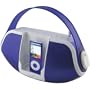 iLive Portable Music System / Boom Box with iPod Docking and Recharging (Purple)