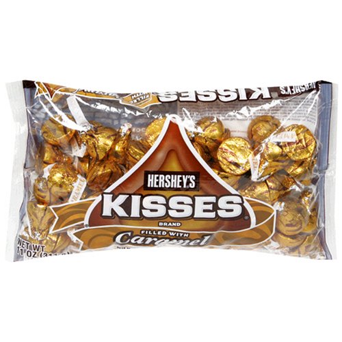 Hershey's Milk Chocolate Kisses with Caramel, 11-Ounce Bags (Pack of 6) by Caramels