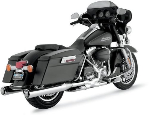 Vance & Hines Monster Slip-On Mufflers - Rounds - Chrome with Chrome Tips 16773