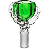 Glass Slide Bowl with five screens (14mm, green2)