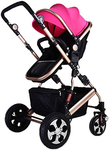 SGS,CCC Certificated High Chair Folding Stroller for Baby,Frame made of Aircraft-grade Aluminium,2 Air Wheel+2 EVA Wheel