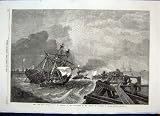 Andrews Painting Ship Crew Wreck Fine Art 1868