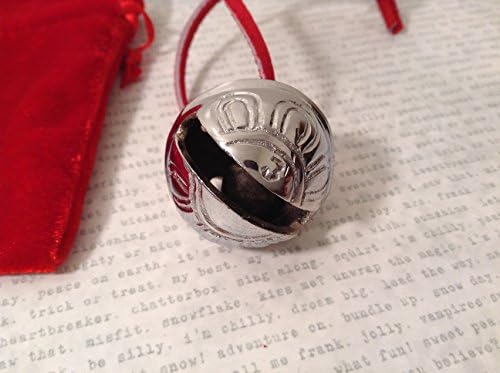 Polar Bear 1 Authentic Silver Chrome Sleigh Bell Express From Elves At Elfworkslane with Personalized Note