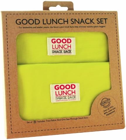 Good Lunch Snack Sack Lemony Lime, Set of 3