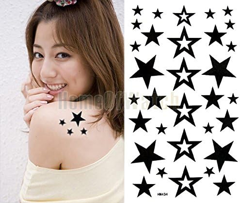 GLucky Tattoo : 10 Sheets Star Pattern Temporary Body Art Waterproof Tattoo Sticker 10 pcs/lot 10252